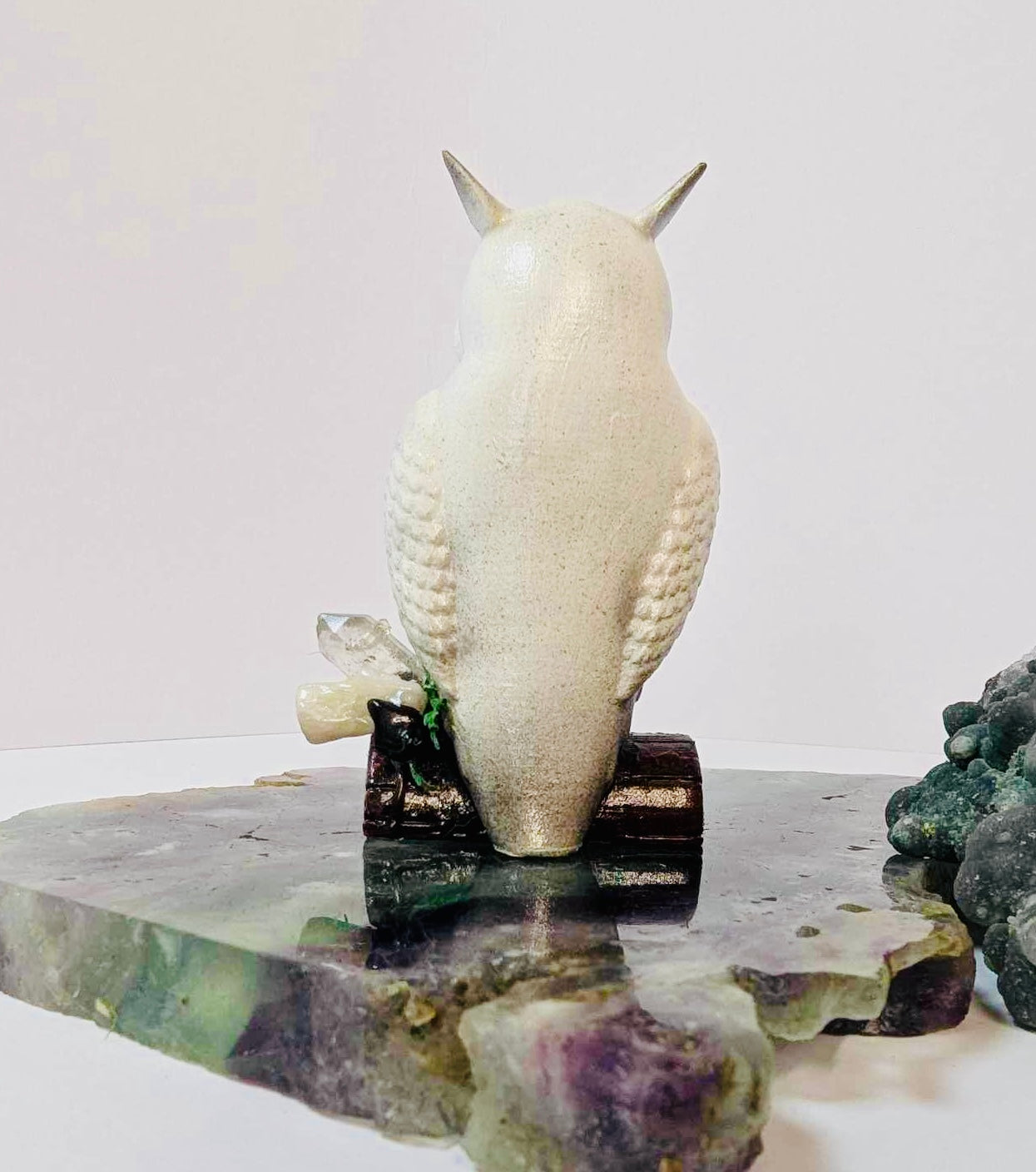 Crystal snowy owl extra small