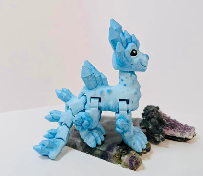 Articulated ice crystal dragon