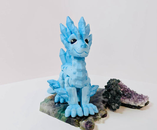 Articulated ice crystal dragon